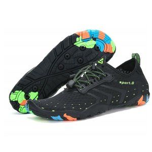 Men's Black Quick Dry Barefoot for Swim Diving Surf Aqua Sport Shoes